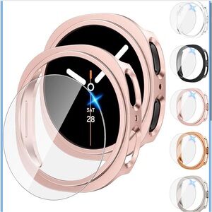 Rose Gold Smartwatch Case with Screen Protector